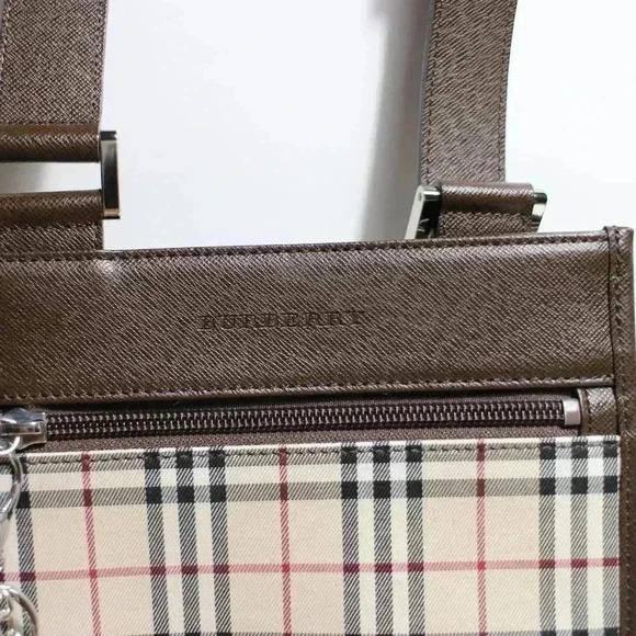 Brown Burberry House Check Canvas Crossbody Bag - Picture 3 of 16